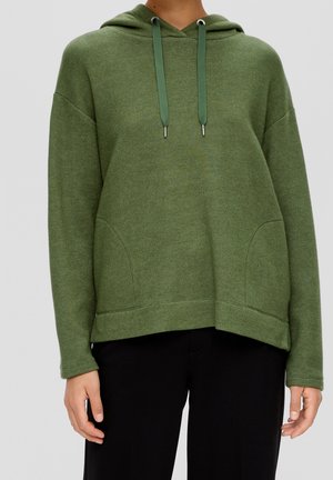 Hættetrøje - mottled dark green