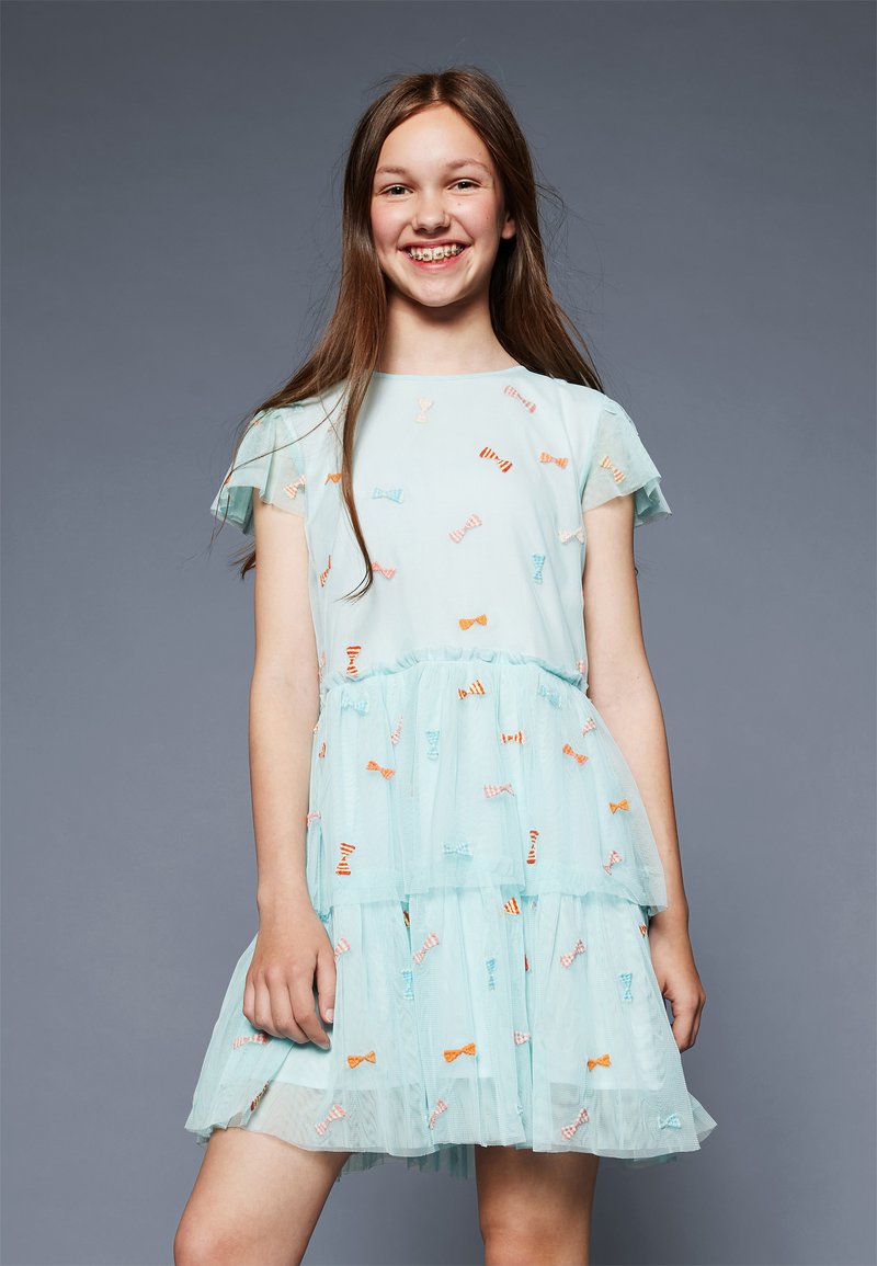 Stella McCartney Kids DRESS GIRL BOWS - Cocktail dress / Party dress - light blue