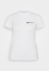 LOGO SLIM-FIT - Lihtne T-särk - white