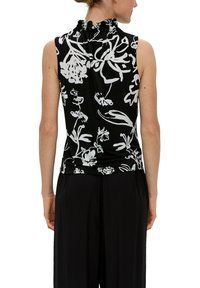 s.Oliver BLACK LABEL OHNE ÄRMEL - Top - schwarz