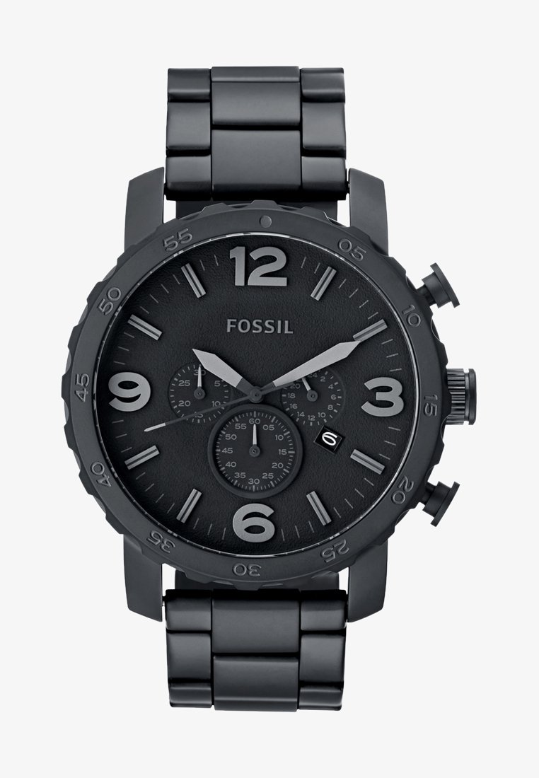 Stainless Steel Fossil Herrenuhr Chronograph Schwarz Neutra