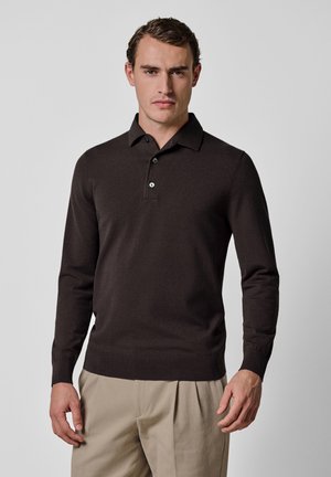 THE LUXURY BASIC - Poloshirt - dark brown