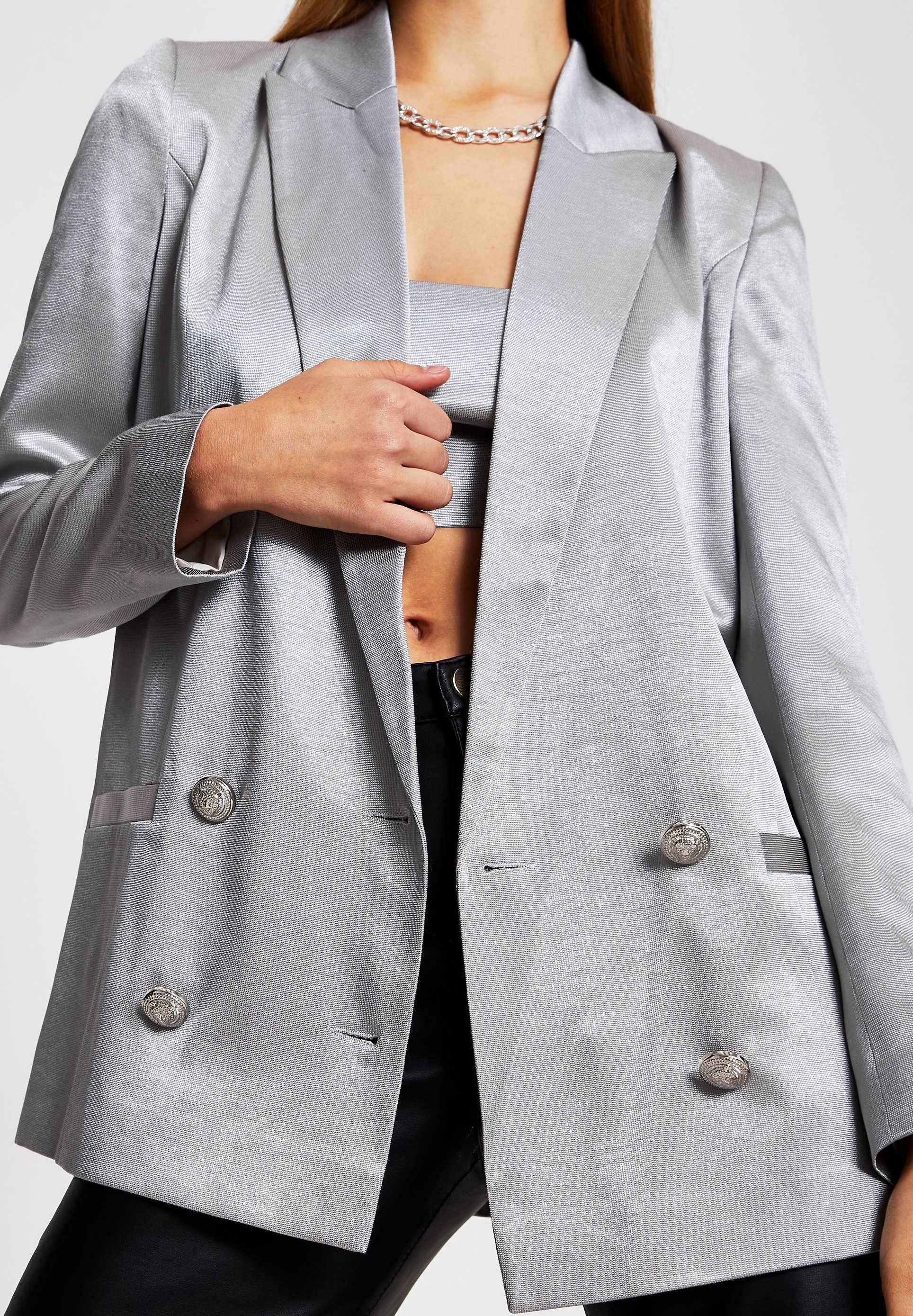 pale grey blazer