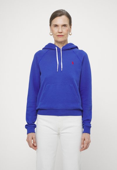 Polo Ralph Lauren SHRUNKEN FIT FLEECE HOODIE - Sportinis megztinis - graphic royal