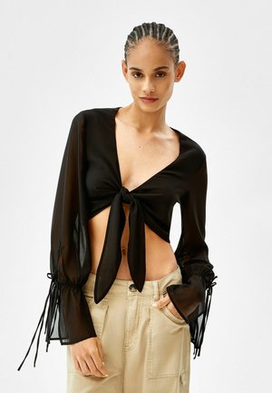 Long sleeved top - black