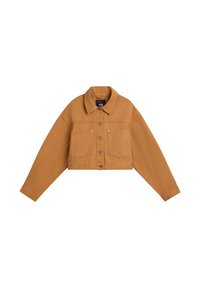 RAYNES CROP TRUCKER - Jeansjacke - brown sugar