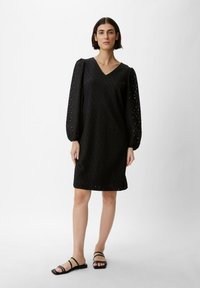 comma EN BRODERIE ANGLAISE - Freizeitkleid - schwarz