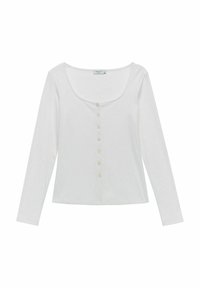 JOANNA LONG SLEEVE TOP - Cardigan - off white