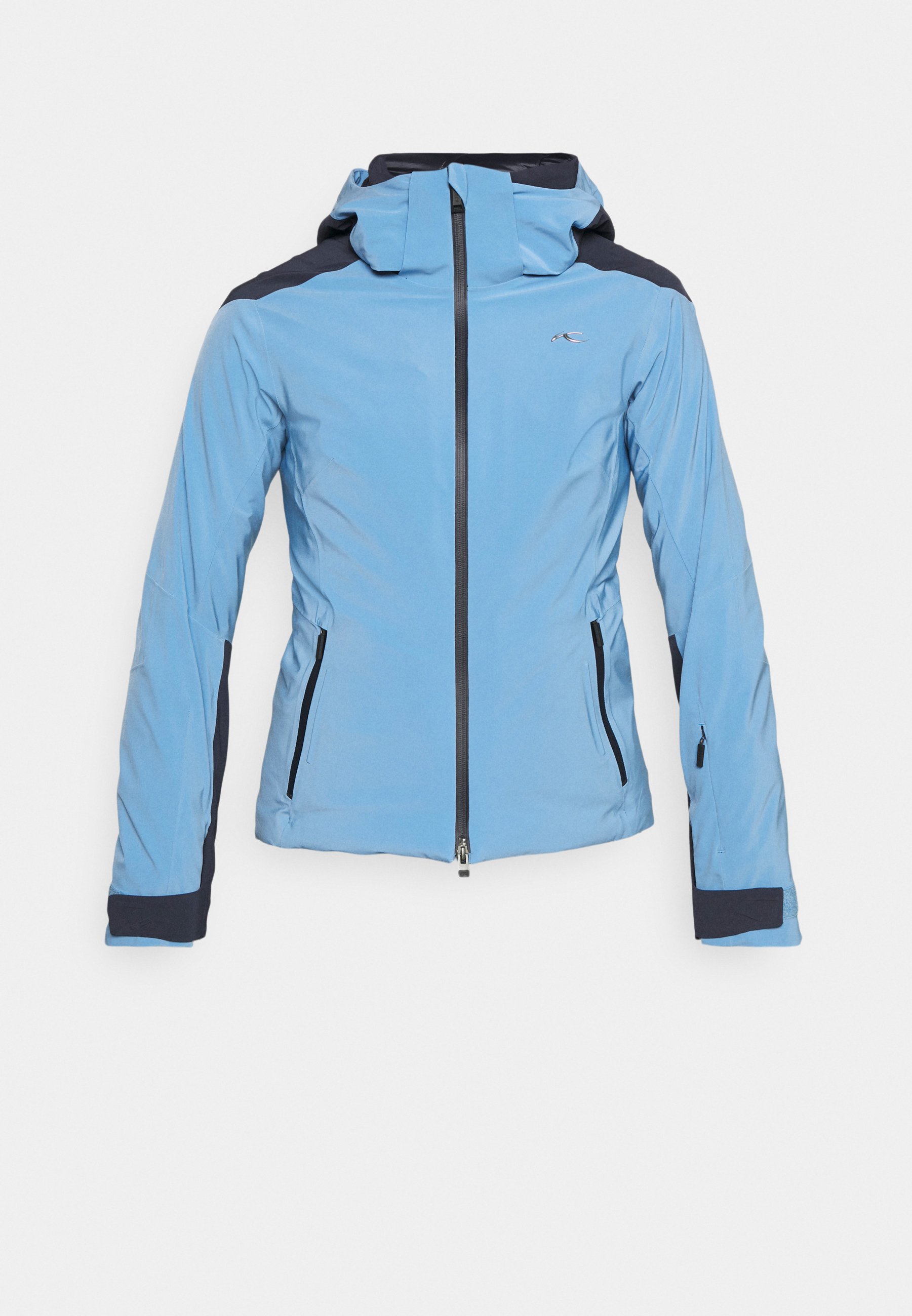 light pink ski jacket