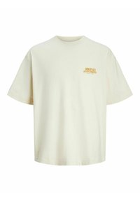JORROXBURY TYPE TEE CREW NECK - Printtipaita - antique white
