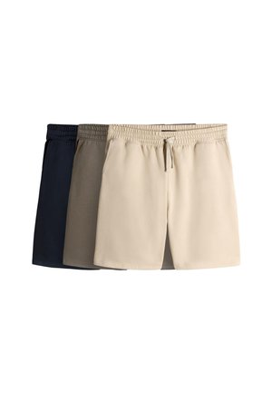 3 PACK RELAXED  - Shorts - navy brown stone