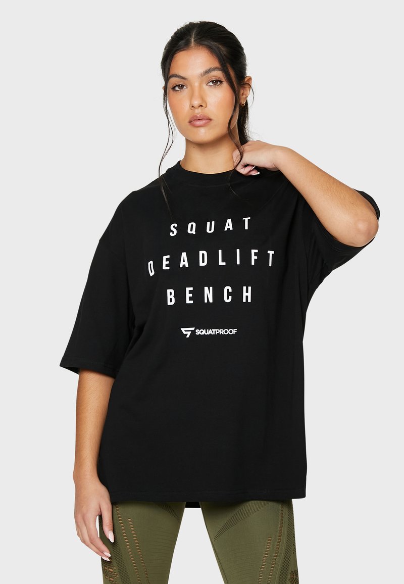 SQUATPROOF SDB PUMP COVER OVERSIZE - T-shirts print - black