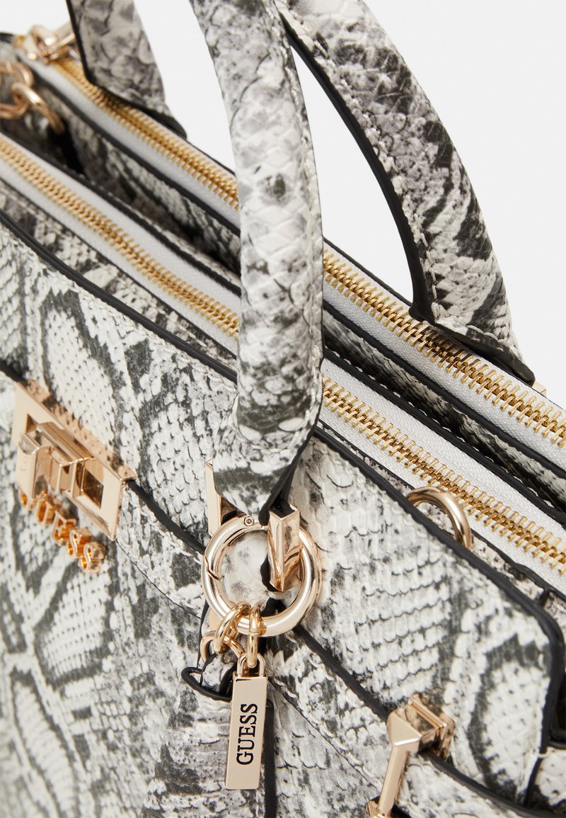 Guess EMILEE LUXURY SATCHEL - Handtasche - multi-coloured/beige 