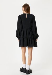 Koton PUFF SLEEVE - Vapaa-ajan mekko - black
