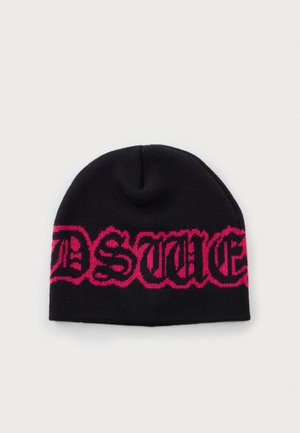 GCDS, GOTHIC UNISEX - Плетена шапка - black/fuchsia