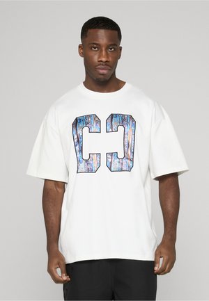 Colucci COLLEGE LOGO TEE - T-shirt con stampa - white