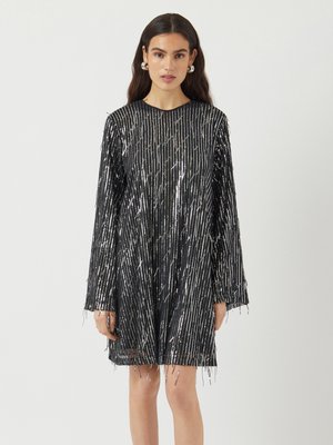 YASLANTRA SEQUIN FRINGE DRESS - Cocktailkjole / festkjole - black