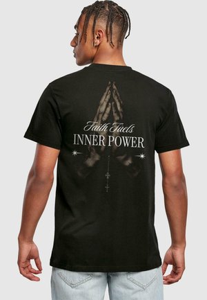 Mister Tee INNER POWER TEE - Print T-shirt - black