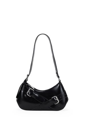 CON CREMALLERA DE HOMBRO CON CINTURONES - Bolso de mano - black