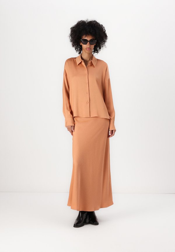 NEVIDA - Maxi skirt - orange4