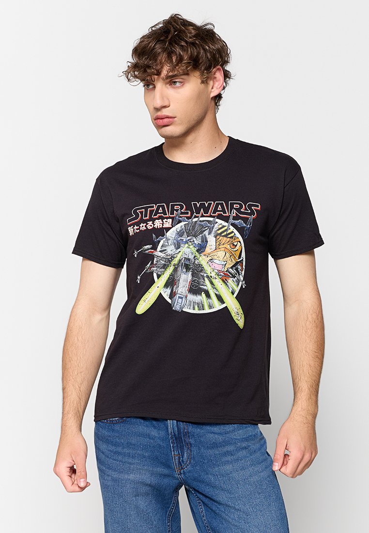 Star Wars T-shirt print zwart