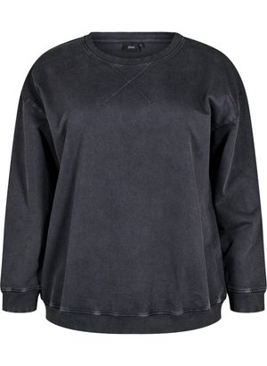 LOCKERES IM GEWASCHENEN LOOK - Sweatshirt - grey washed