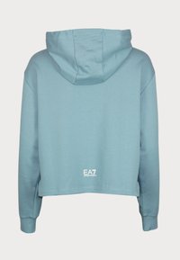 EA7 Emporio Armani SHINY - Mikina s kapucňou - hellblau
