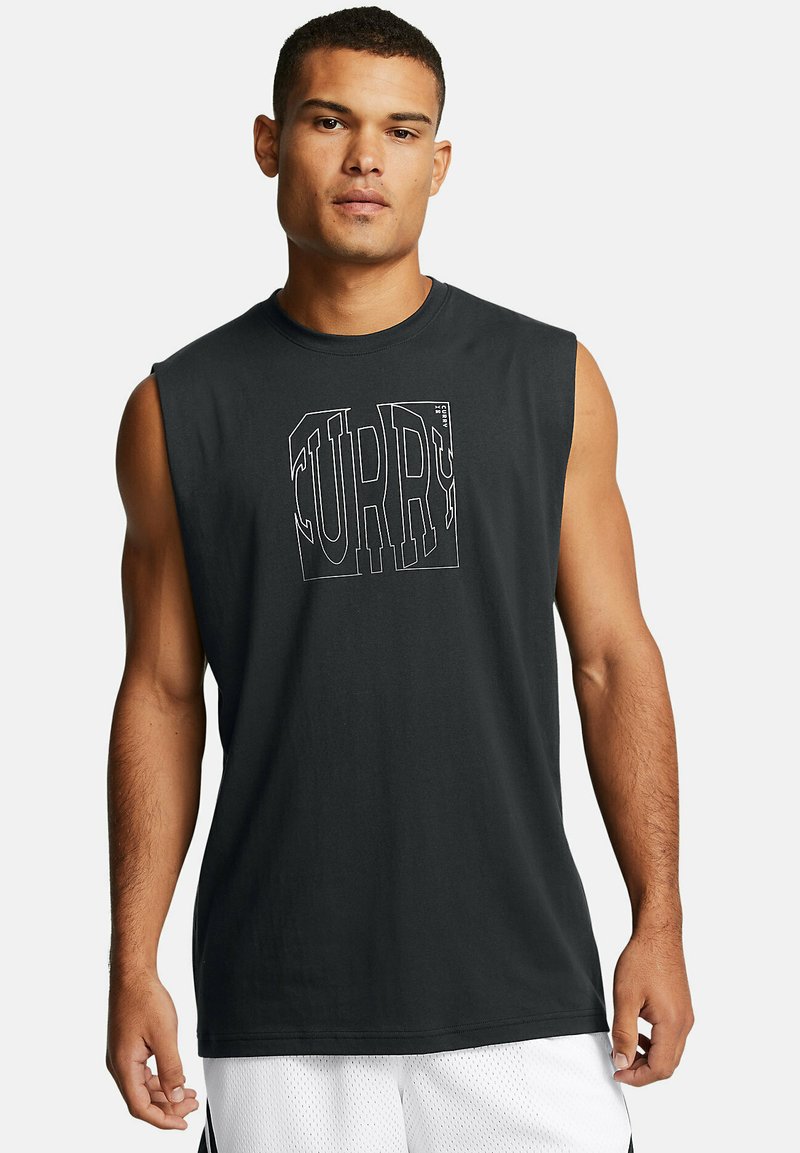 Under Armour SLEEVELESS CURRY SLVS - Top - black