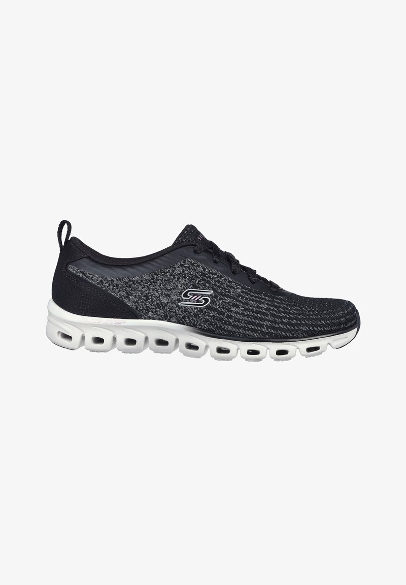Skechers GLIDE-STEP HEAD START - Sneaker low - bkw black white