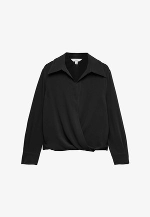 Marks & Spencer, COLLARED DRAP WRAP - Camicetta - black