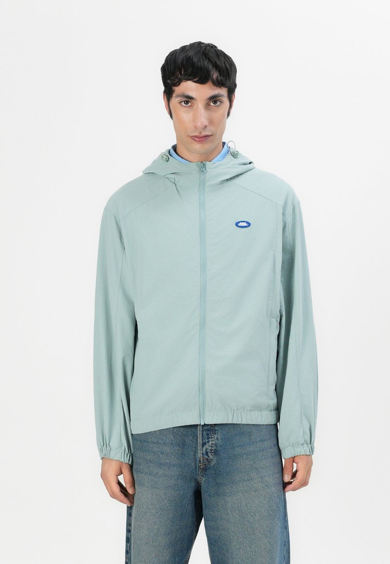 American vintage Lichte jas lichtblauw