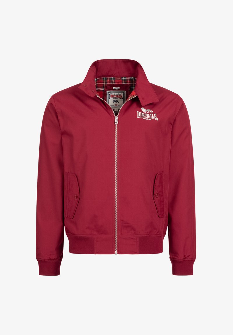 Lonsdale Harrington Jacket Lonsdale Herren Lonsdale Jacke Rot