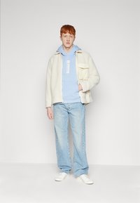 Alpha Industries HOODIE - Mikina s kapucňou - light blue