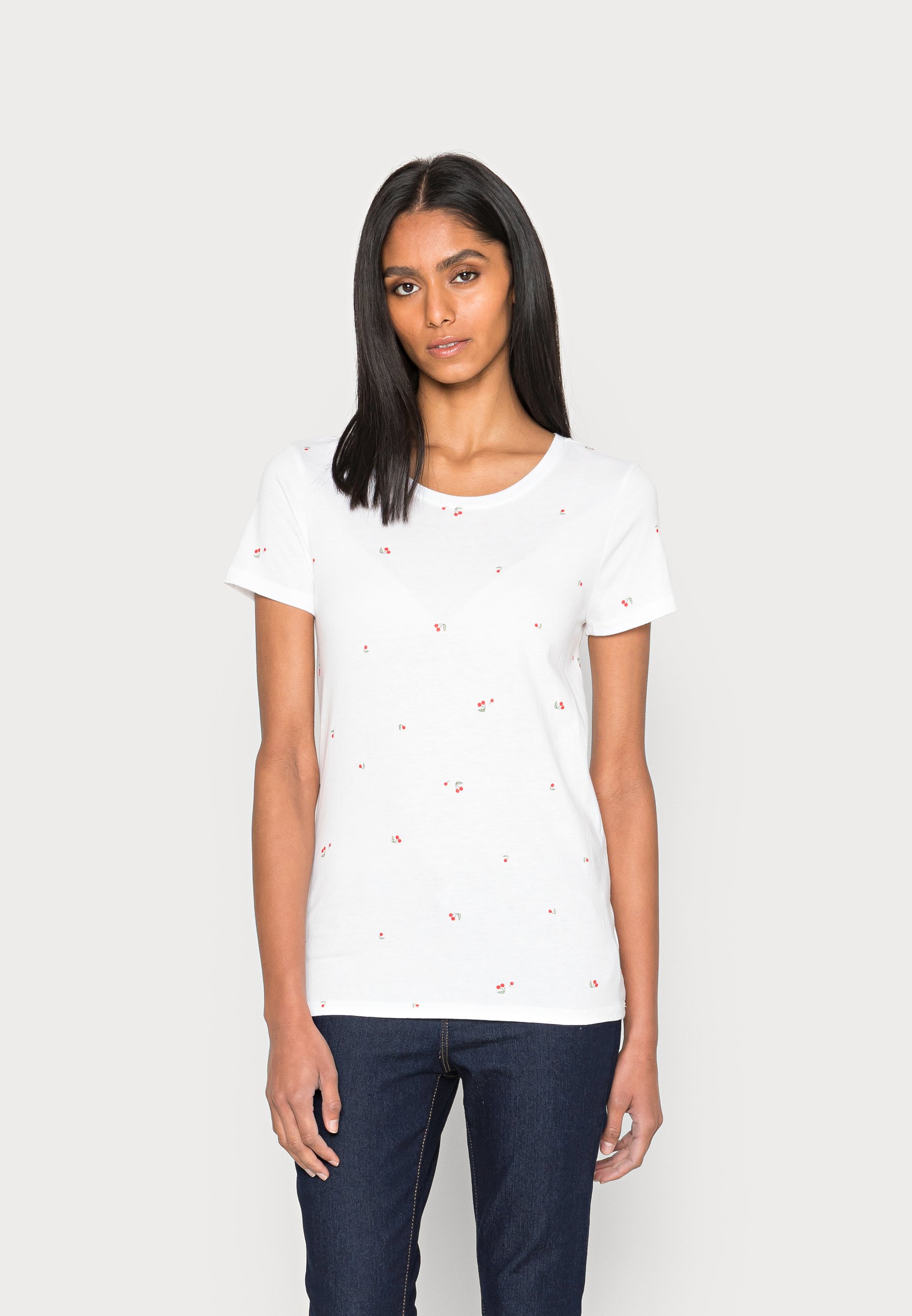 GAP FAV CREW - Print T-shirt - cherry 