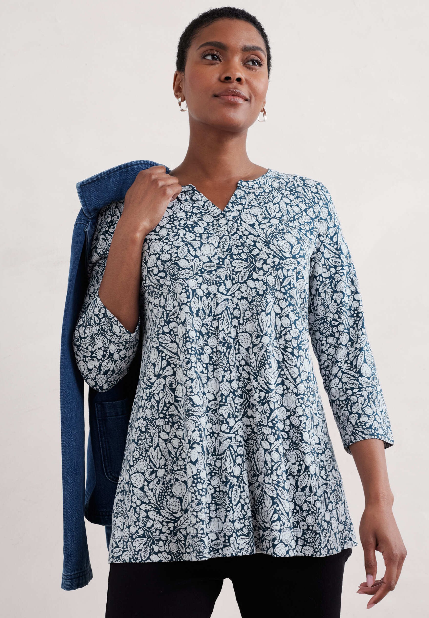 Camicia da notte serafino donna manica lunga in cotone caldo Linclalor