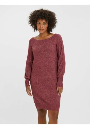Abito in maglia - cabernet