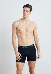 Calvin Klein Underwear 3 PACK  - Ozke boksarice - b black syrah cocoon