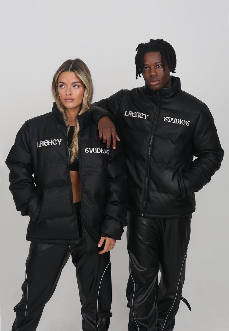LEGACY STUDIOS YEAT PU LEATHER PUFFER UNISEX Faux leather jacket