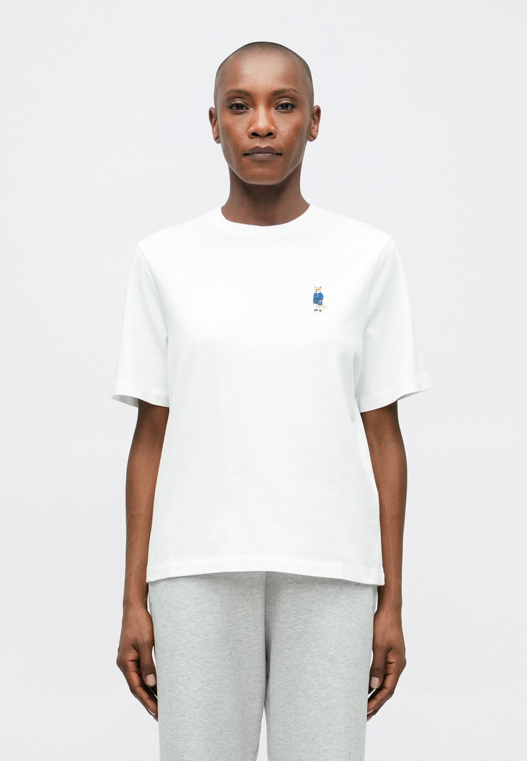 Maison Kitsuné DRESSED FOX COMFORT TEE - Basic T-shirt - white 