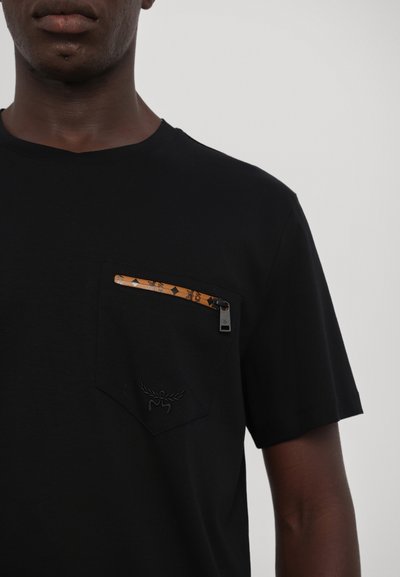 MCM ZIP INTERLOCK  - T-shirts basic - black