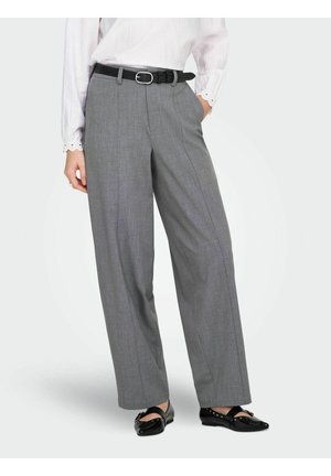 ONLISADORA BARREL FIT  - Hlače - medium grey melange