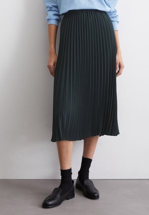 MIDI LENGTH - A-line skirt - deep blue sea