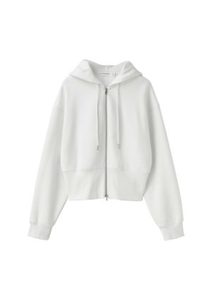 Stradivarius, ZIP-UP HOODED SWEATSHIRT - Sweat zippé - beige