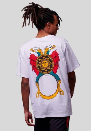 ASSO DI DENARI - T-shirt con stampa - white