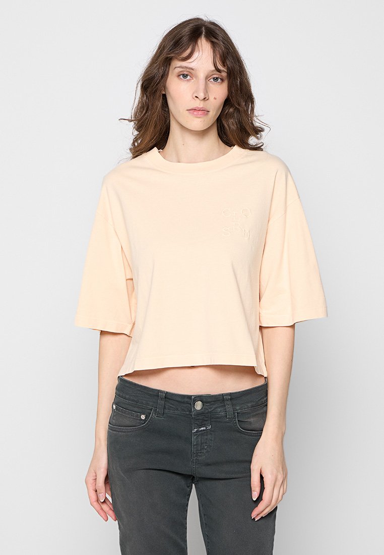 closed T-shirt basic abrikoos closed T-shirt basic abrikoos