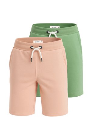 SET OF 2 - Shorts - green pink