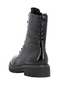 Remonte Bottines à plateau - glanzschwarz
