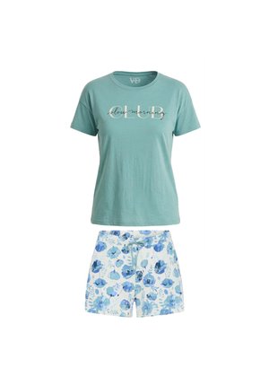 LASCANA, VIVANCE DREAMS BY LASCANA SHORTY SET - Conjunto de pijama - blue + flower