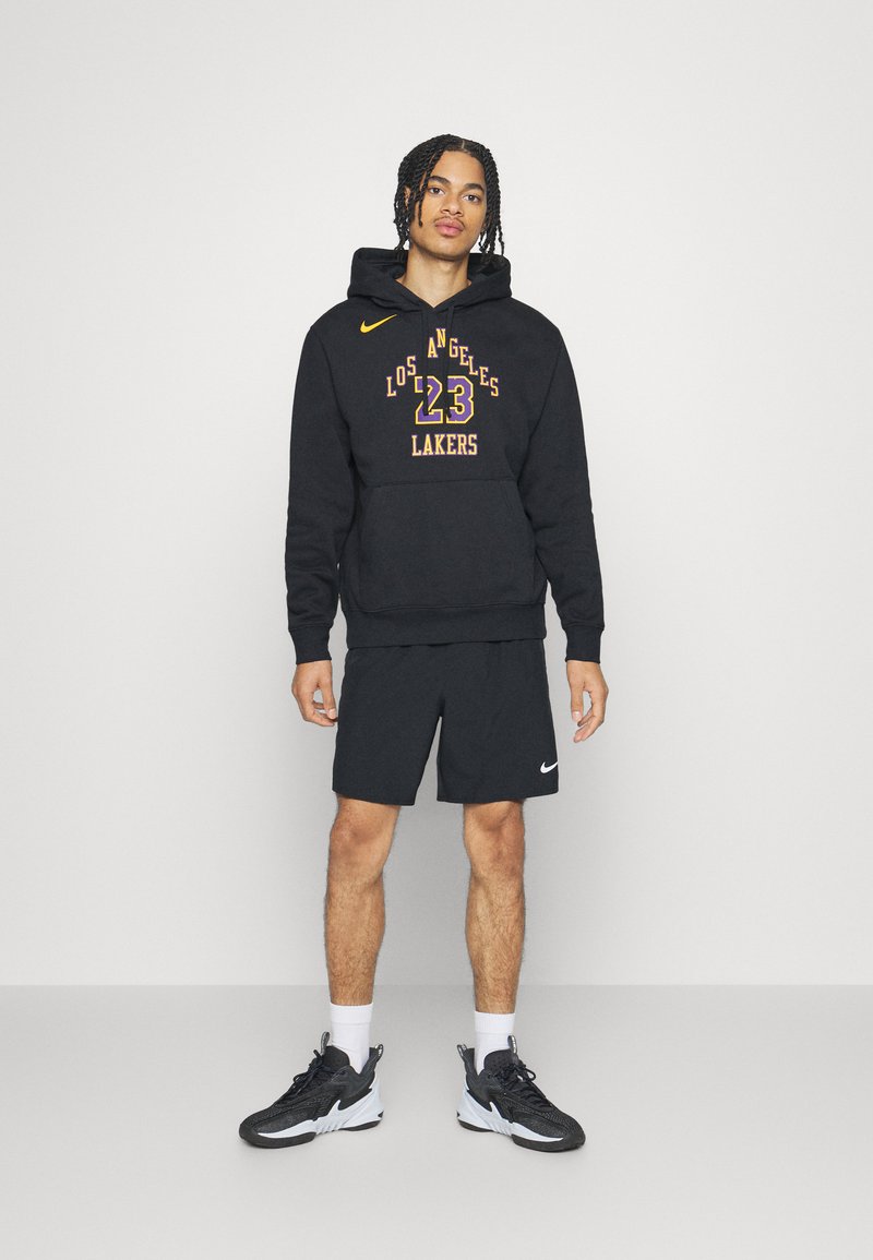 L23 LA Basketball Hoodie - Sports Fan Sweatshirt With Front Pouch, Cotton-Polyester Blend