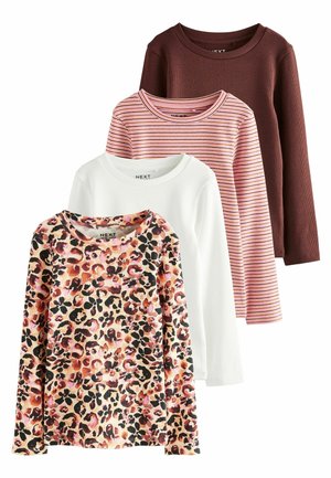 Next, REGULAR FIT - LONG SLEEVE RIBBED T-SHIRTS 4 PACK . - Pikkade varrukatega topp - animal